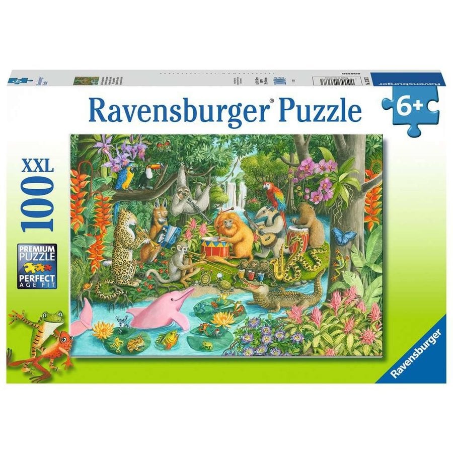 The jungle orchestra - puzzle of 100 pieces-1