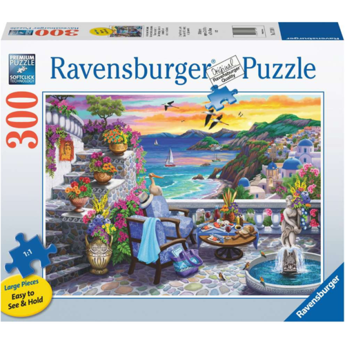  Ravensburger Coucher de soleil à Santorini - 300 pièces XXL 