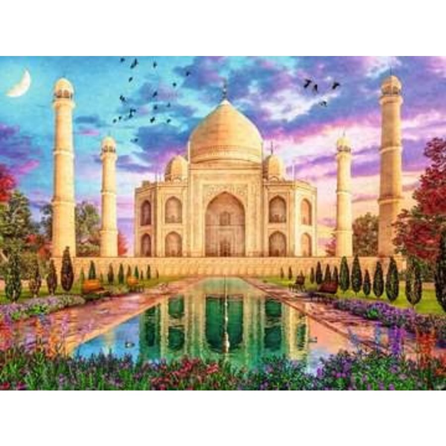 Le Taj Mahal enchanté - puzzle de 1500 pièces-1