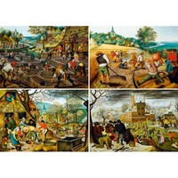 thumb-Pieter Bruegel - De Vier Seizoenen - 1000 stukjes-2