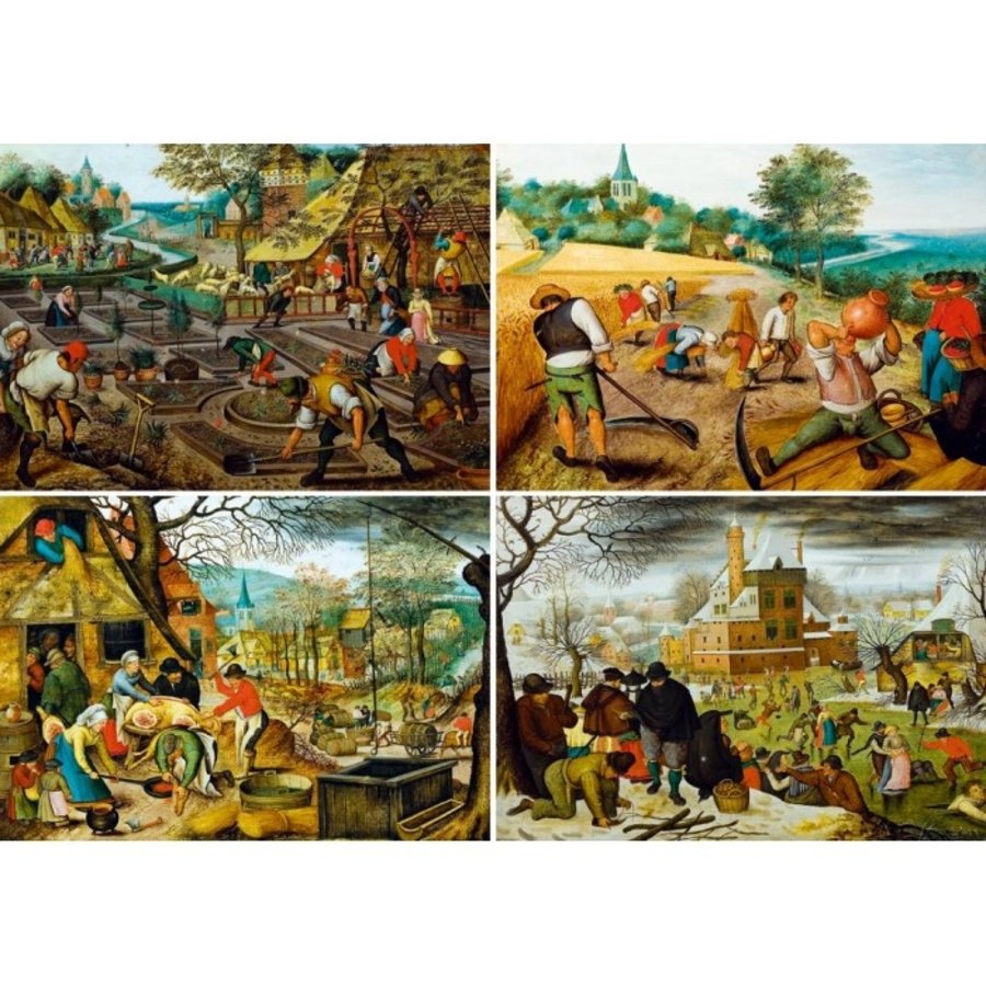 Pieter Bruegel - Les quatre saisons - 1000 pièces-2