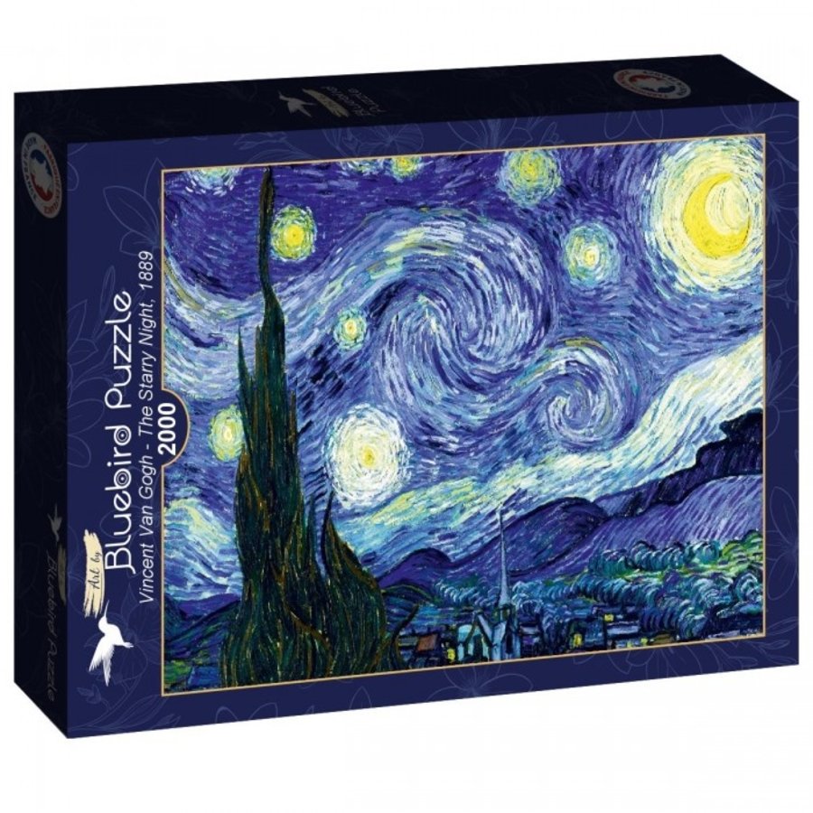 Vincent Van Gogh - Nuit étoilée, 1889 - puzzle de 2000 pièces-1