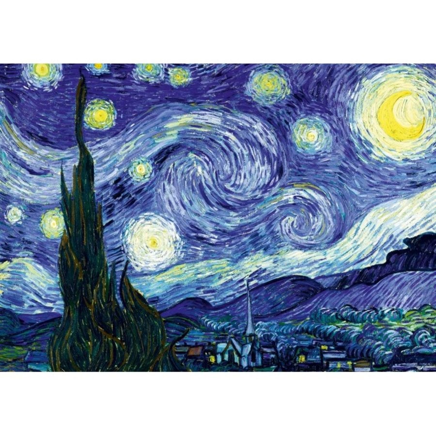 Vincent Van Gogh - Sterrennacht, 1889- puzzel van 2000 stukjes-2
