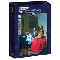 thumb-Vermeer - The Girl with the Wine Glass, 1659 - 1000 pieces-1