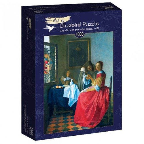  Bluebird Puzzle Vermeer - La fille avec le Verre à Vin - 1000 pièces 