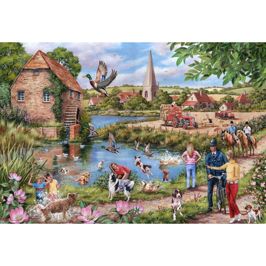 Doggy Paddle - puzzle de 1000 pièces-1