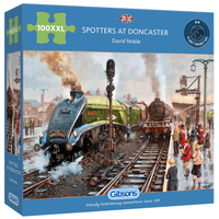 thumb-Spotters at Doncaster - puzzle de 100 XXL pièces-1