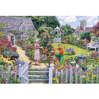 thumb-Une journée avec le jardinier - 4 puzzles de 500 pièces-3
