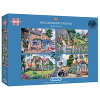 thumb-Une journée avec le jardinier - 4 puzzles de 500 pièces-1