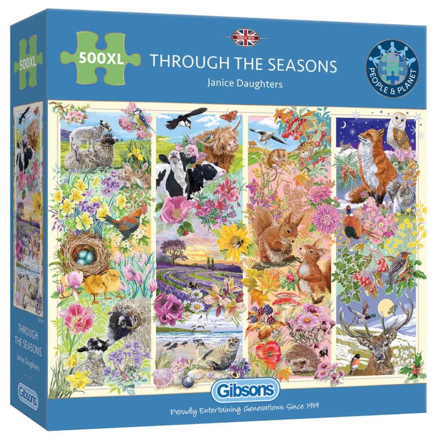 Through the Seasons - puzzle of 500XL pieces-1