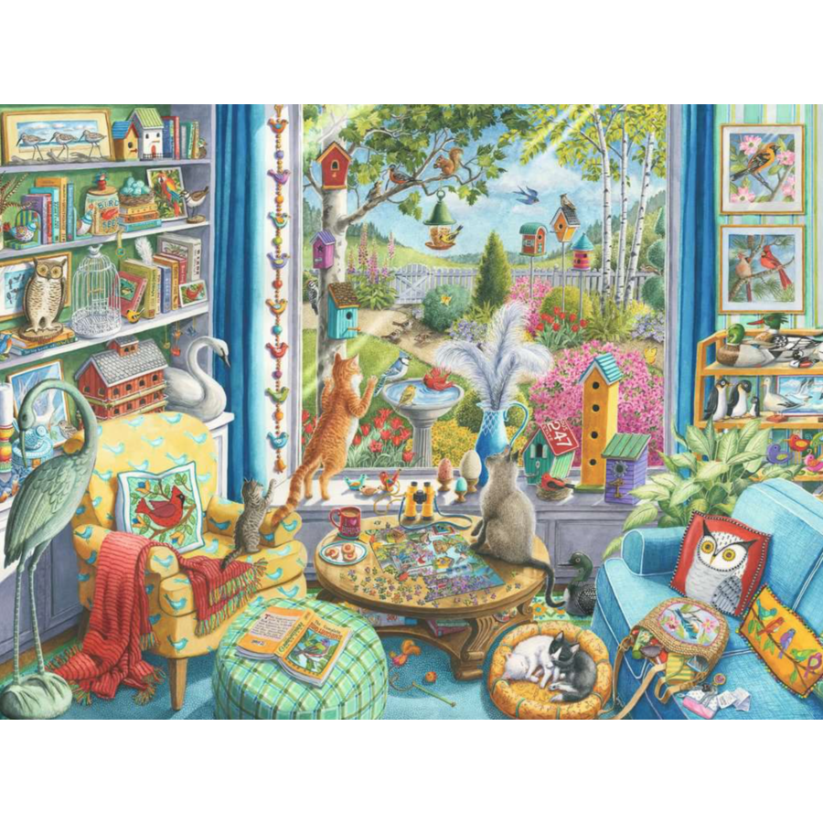 The Bird Watchers - 750 XL pieces - jigsaw puzzle-2