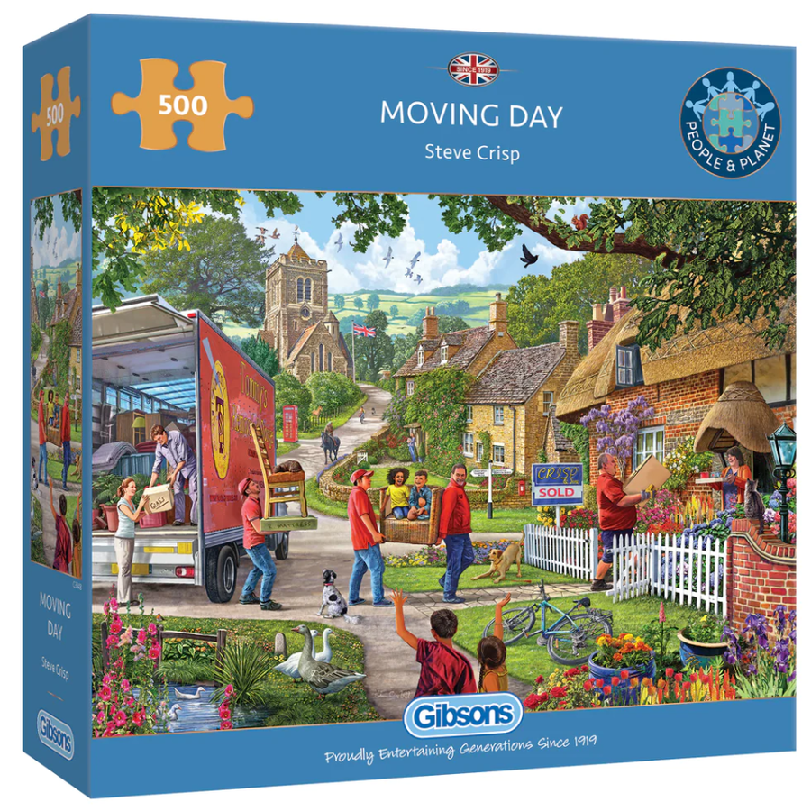 Verhuisdag - puzzel van 500  stukjes-1