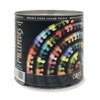 thumb-Millepedes - Dubbelzijdige Ronde puzzel in hout - 324 stukjes-1