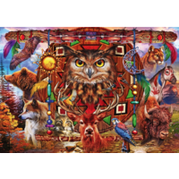 thumb-Licht beschadigd - Dierentotem - puzzel van 4000 stukjes-1
