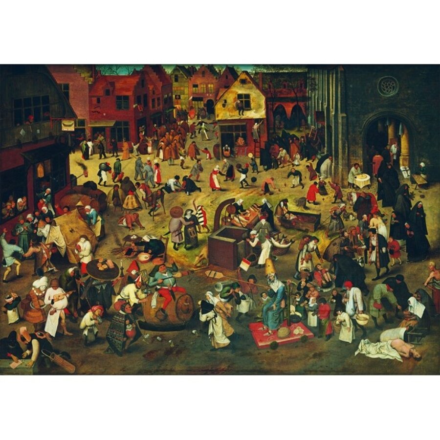 Pieter Bruegel - La Bataille de Caresme et de Charnage, 1559 - 1000 pièces-2