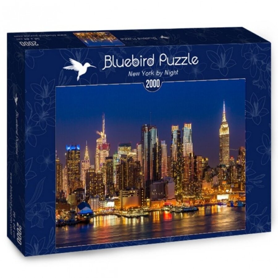 New York by Night - puzzel van 2000 stukjes-1