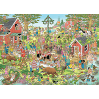 thumb-Festival de la mi-été - Jan van Haasteren - puzzle de 1000 pièces-2