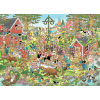 thumb-Midsummer festival - Jan van Haasteren - puzzle of 1000 pieces-2