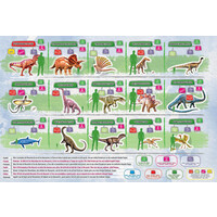 thumb-Wereldkaart Dinosaurussen - puzzel van 150 stukjes-3