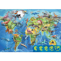 thumb-Mappemonde Dinosaures - puzzle de 150 pièces-2