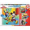 Educa 4 puzzels van Mickey & Friends - 12, 16, 20 en 25 stukjes