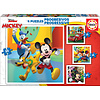 Educa 4 puzzles de Mickey & Friends - 12, 16, 20 et 25 pièces