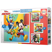 thumb-4 puzzles of Mickey & Friends - 12, 16, 20 and 25 pieces-3