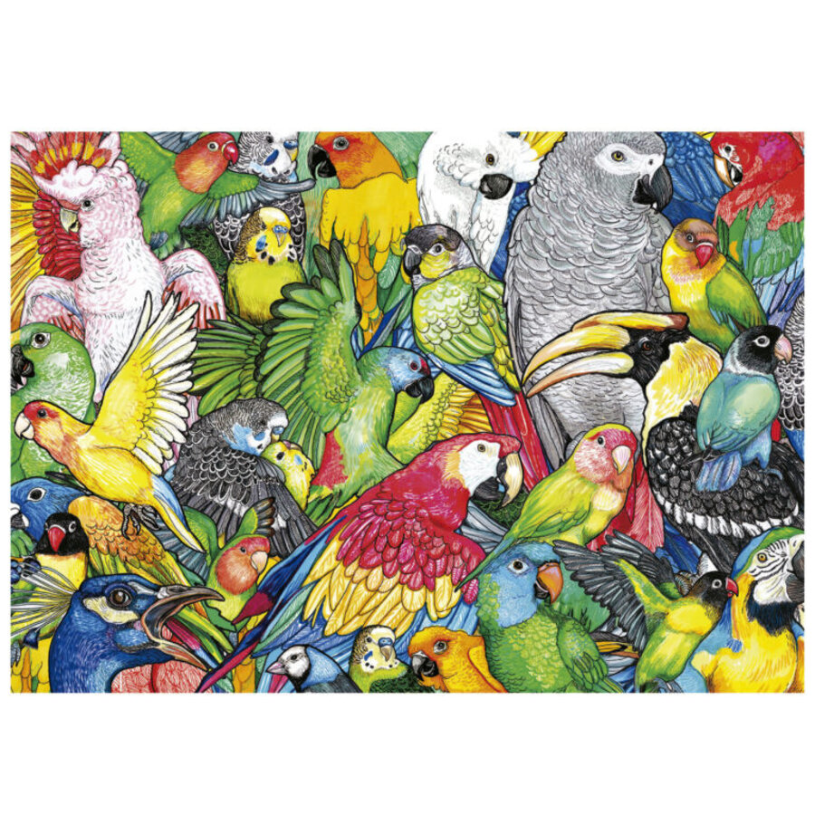 Parrots - jigsaw puzzle of 500 pieces-2