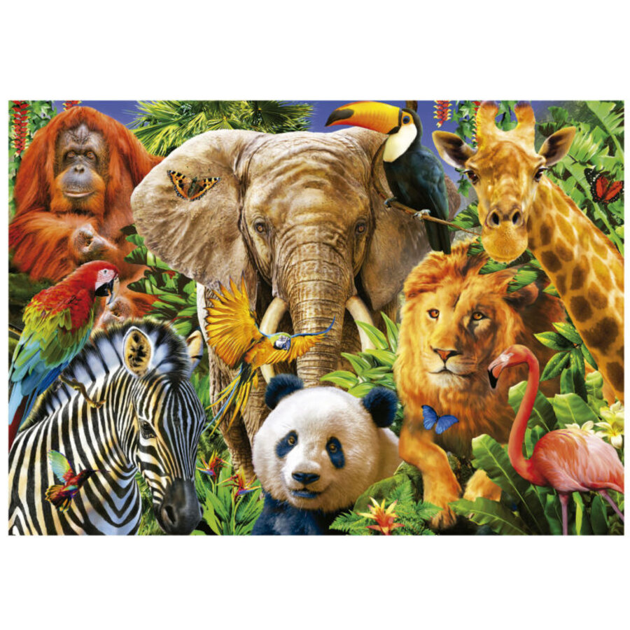 Collage Animaux Sauvages - puzzle de 500 pièces-2