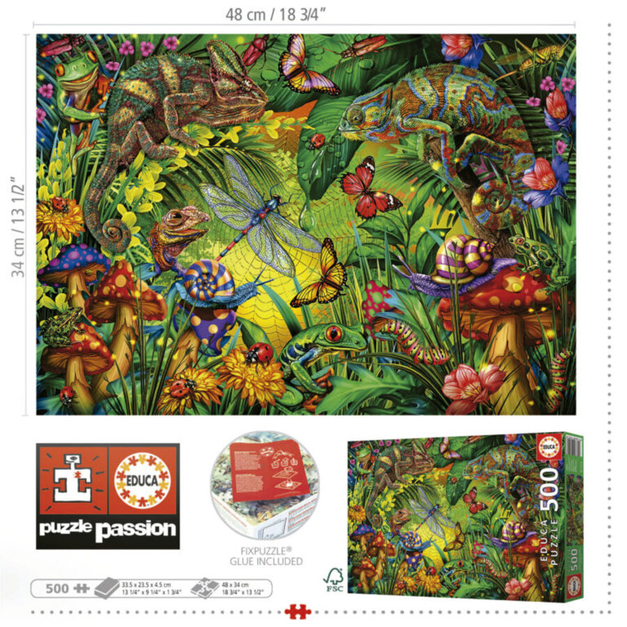 Forêt Colorée - puzzle de 500 pièces-3