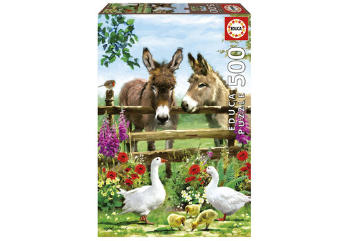  Educa Donkeys at the fence - 500 pieces 