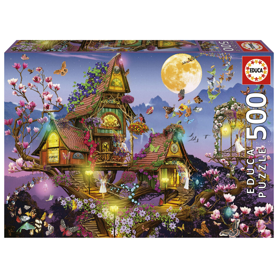 Maison de conte de fée  - puzzle de 500 pièces-1