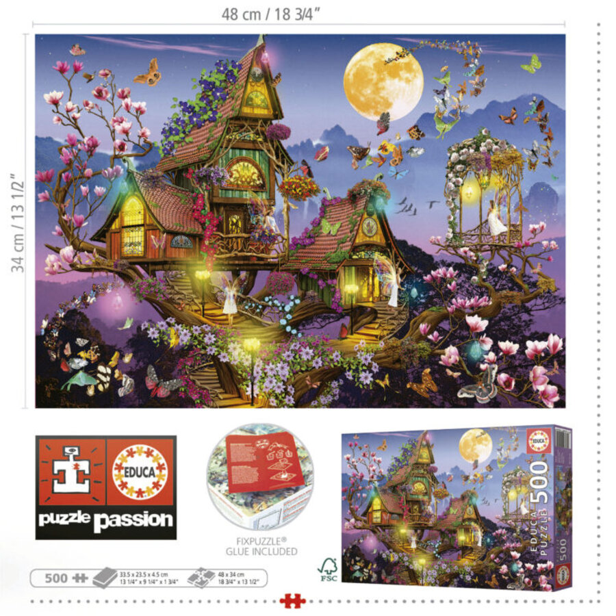 Fairytale House - jigsaw puzzle of 500 pieces-3