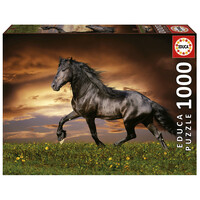 thumb-Paard in Draf - puzzel 1000 stukjes-1