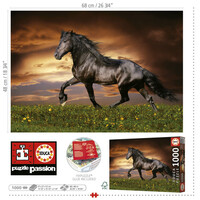 thumb-Horse at Trot - puzzle of 1000 pieces-3