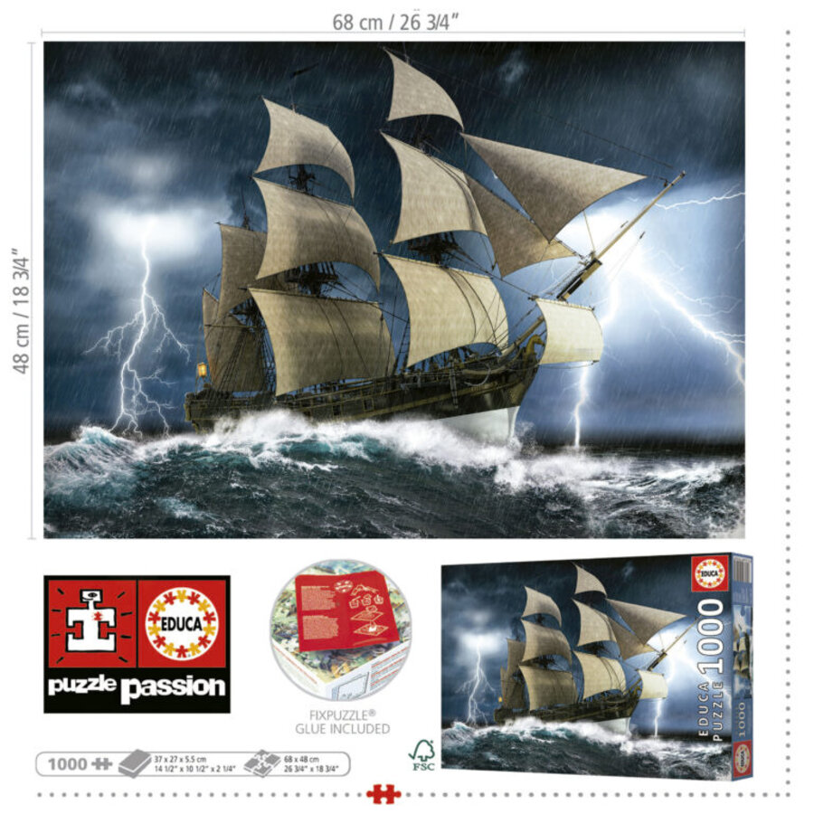 Tempête Parfaite - puzzle de 1000 pièces-3