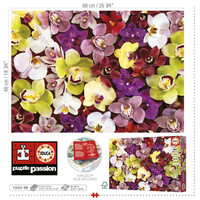 thumb-Orchidee Collage - puzzel 1000 stukjes-3