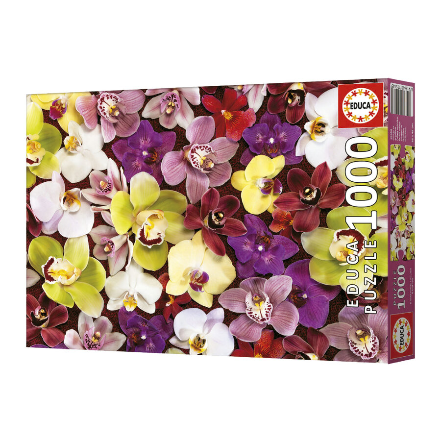 Orchid Collage - puzzle of 1000 pieces-4