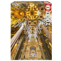 thumb-Intérieur de la Sagrada Familia - puzzle de 1000 pièces-1