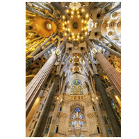 thumb-Intérieur de la Sagrada Familia - puzzle de 1000 pièces-2