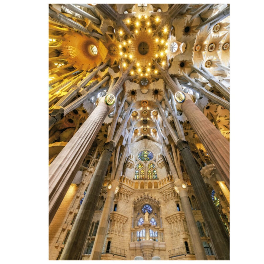 Intérieur de la Sagrada Familia - puzzle de 1000 pièces-2