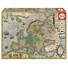 Educa Kaart van Europa - puzzel 1000 stukjes