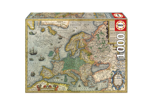 Puzzle 2000 pièces : Ancienne carte du monde - Clementoni - Rue des Puzzles