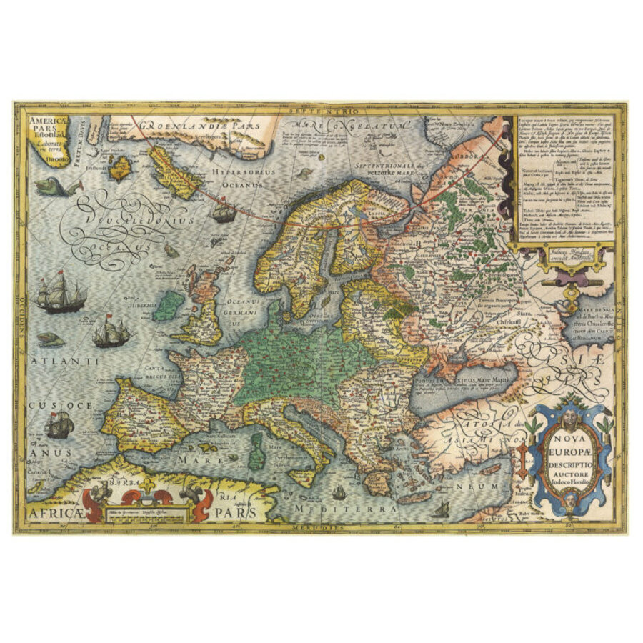 Map of Europe - puzzle of 1000 pieces-2