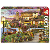 thumb-Italian Promenade - jigsaw puzzle of 1500 pieces-1