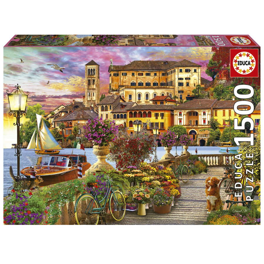 Promenade in Italië - legpuzzel van 1500 stukjes-1