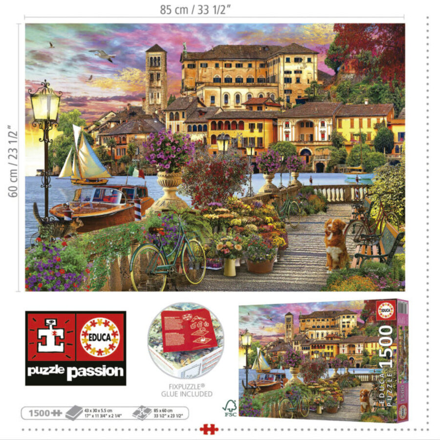 Italian Promenade - jigsaw puzzle of 1500 pieces-3