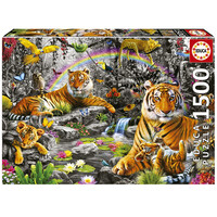thumb-Radiant Jungle - jigsaw puzzle of 1500 pieces-1
