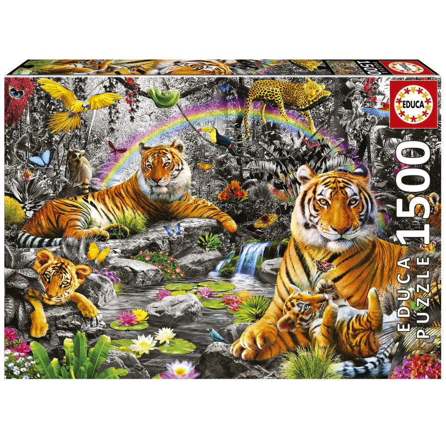 Jungle Radieuse - puzzle de 1500 pièces-1