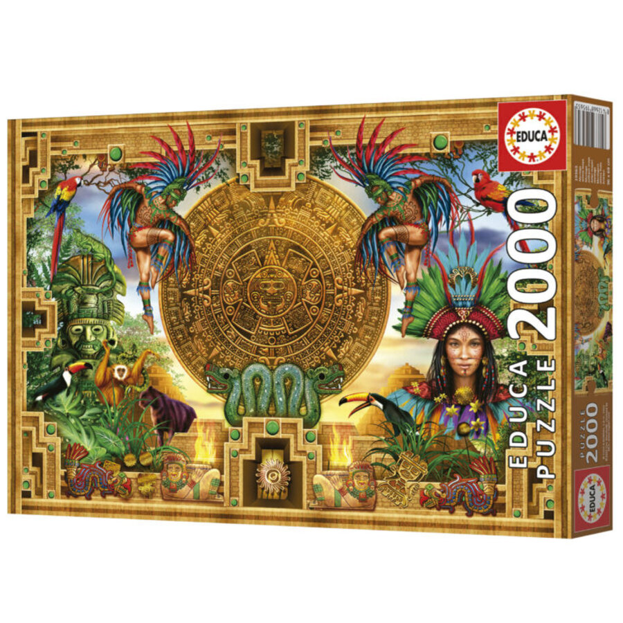 Aztec Maya Assembly - jigsaw puzzle of 2000 pieces-4